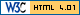 clicca per accedere al validatore html 4.01, il sito verra'Â  aperto in una nuova finestra